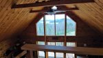 View of lake from upper level loft.